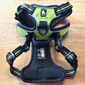 TRUE LOVE Adjustable No Pull Harness, Reflective, Neon Yellow, Small